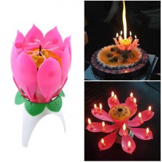 Joy Singing Music Birthday Candle Monolayer Lotus Candle Flowering Music Candle 1904819809115  323284207419